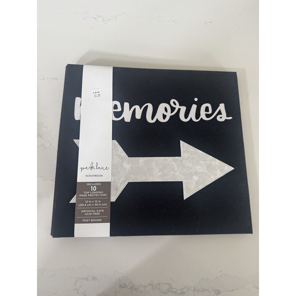 Park Lane Memories 12x12 L Scrapbook Album w/Photo Window 10 Archival Pages NWT